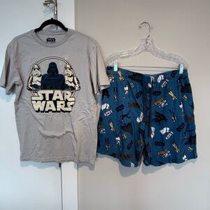Star Wars Gray and Blue Pajama Set